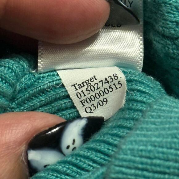 Teal Cable Knit Sweater - Picture 8 of 8